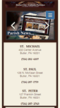 Mobile Screenshot of butlercitycatholicparishes.org